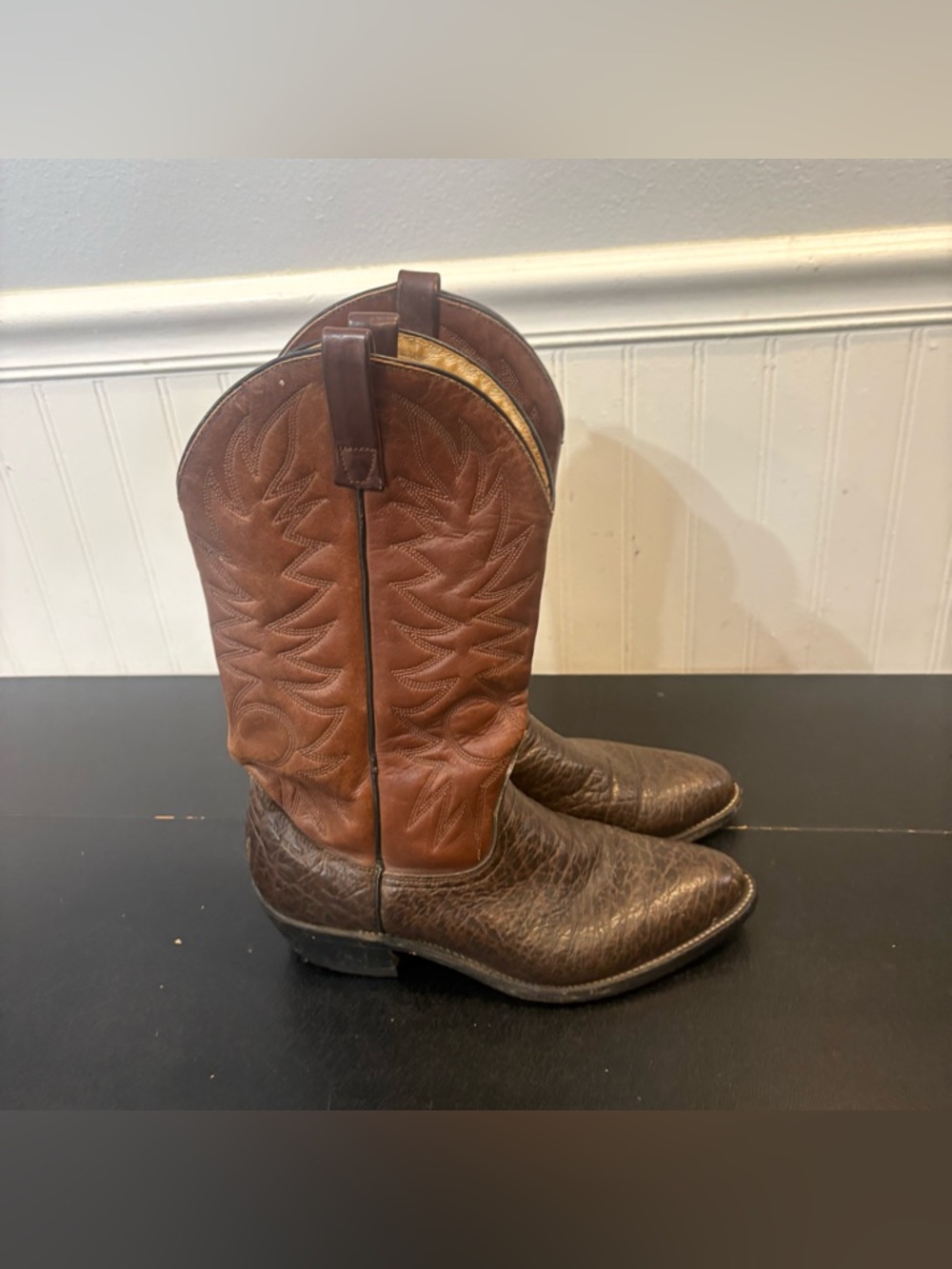 Mason Western
Cowboy Boots Mens
8.5 Brown Leather Pull On